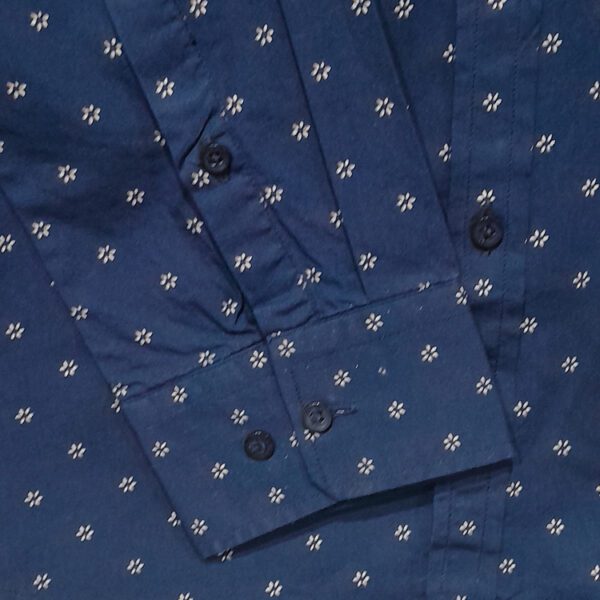 camisa azul diseno con puntos marca carven cl sico 147487 237791 3