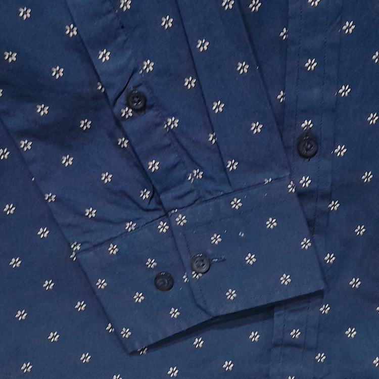 camisa azul diseno con puntos marca carven cl sico 147487 AZUL 3