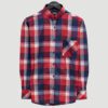 camisa azul diseno de cuadros con coderas marca business casual cl sico 141372 AZUL 1