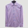 camisa azul diseno de lineas marca business casual cl sico 142074 AZUL 1