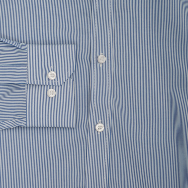camisa azul diseno de lineas marca carven slim 164064 AZUL