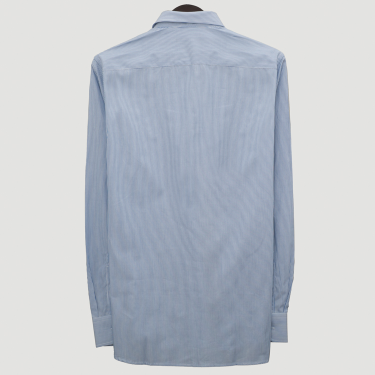 camisa azul diseno de lineas marca carven slim 164064 AZUL