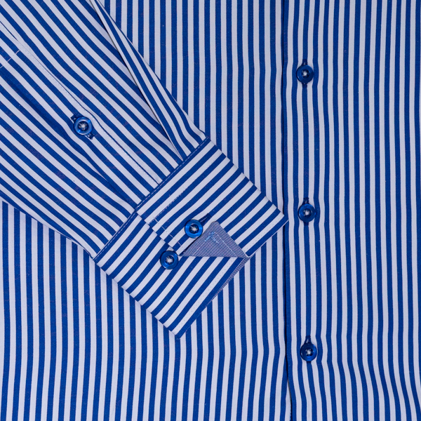 camisa azul diseno de lineas marca colletti cl sico 142006 AZUL 2