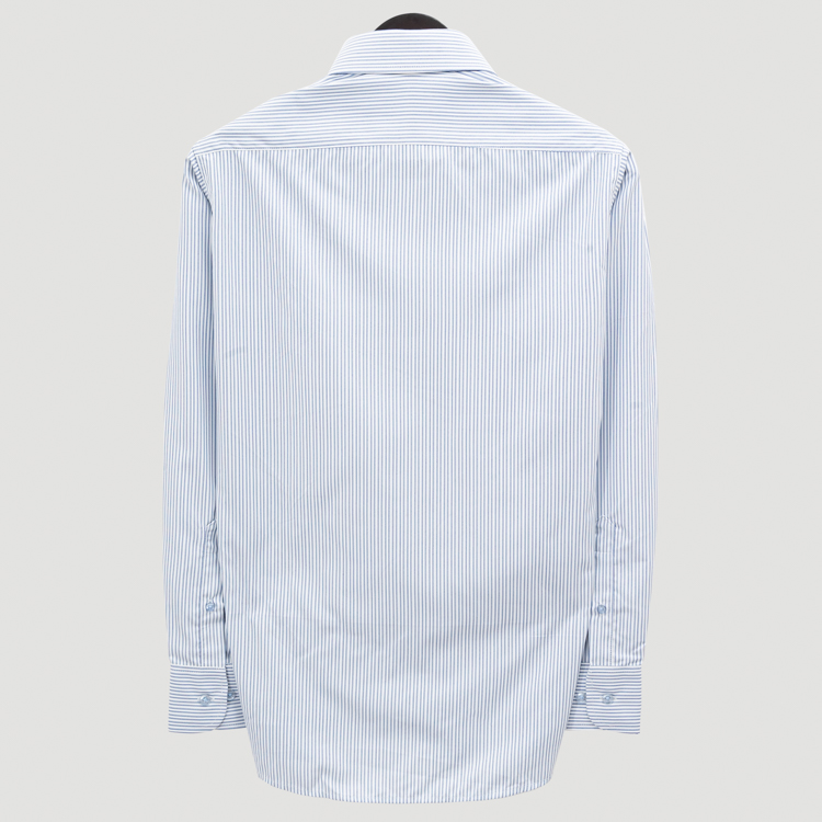 camisa azul diseno de lineas marca smart slim 141334 AZUL 4