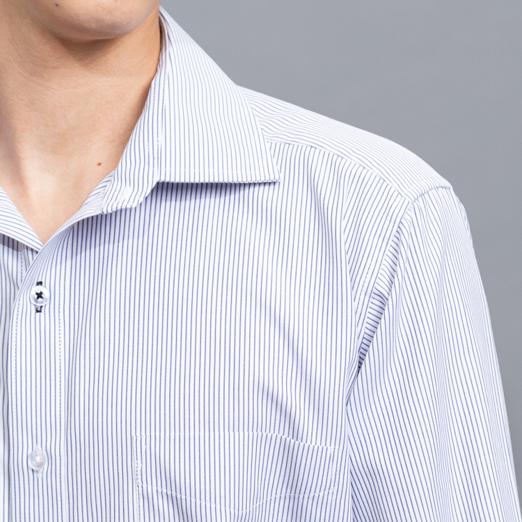 camisa azul diseno de lineas marca smart slim 152679 AZUL 2
