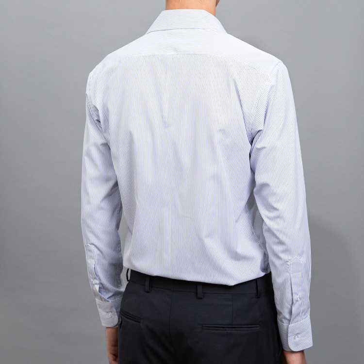 camisa azul diseno de lineas marca smart slim 152679 AZUL 3