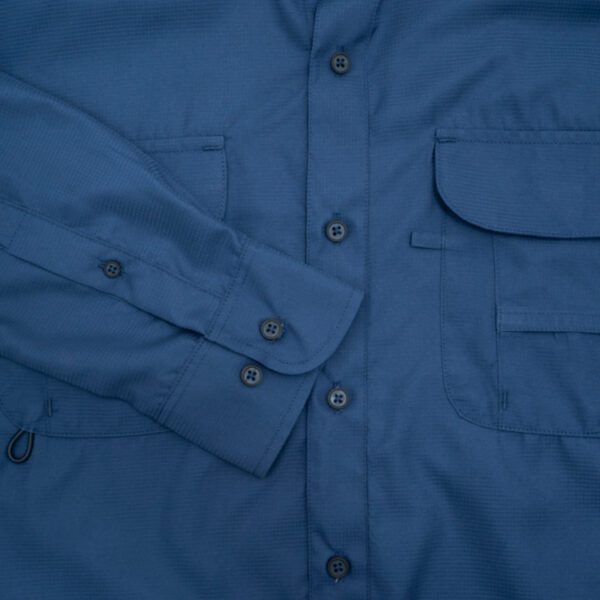 camisa azul estructura labrada marca bcasual cl sico 155022 318962 4