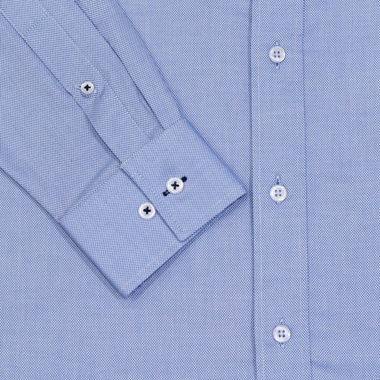camisa azul estructura labrada marca emporium cl sico 140531 AZUL 2