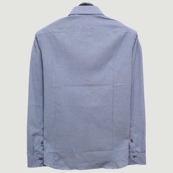 camisa azul estructura plana marca business casual cl sico 146305 AZUL 4