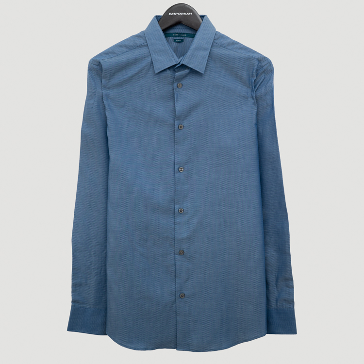 camisa azul estructura plana marca emporium cl sico 159922 AZUL 1