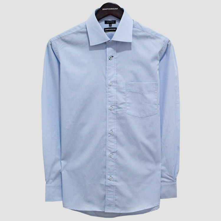 camisa azul estructura plana marca emporium slim 140976 AZUL 1