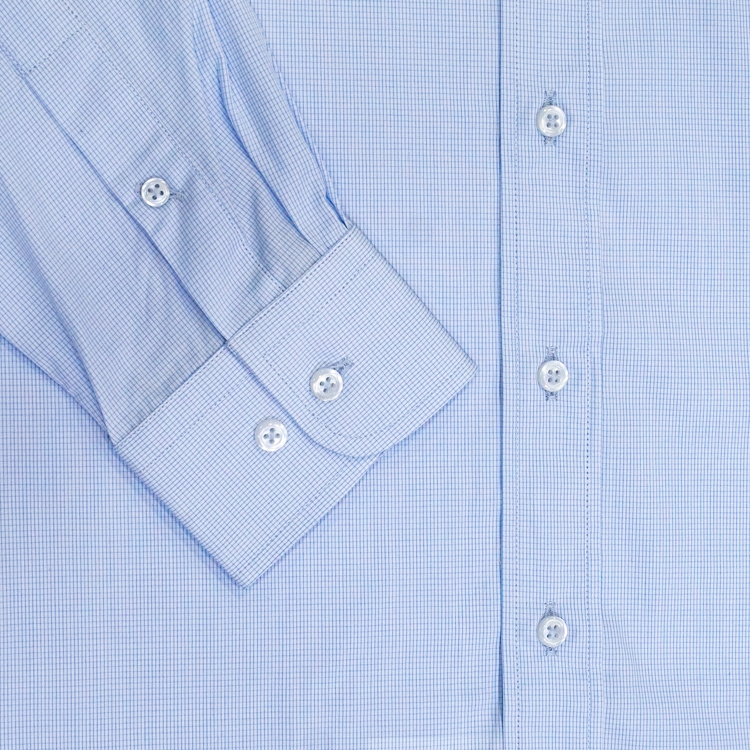 camisa azul estructura plana marca emporium slim 140976 AZUL 2