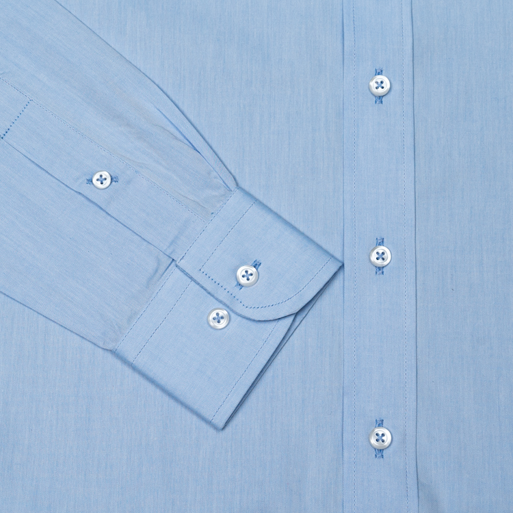 camisa azul estructura plana marca emporium slim 140982 AZUL 4