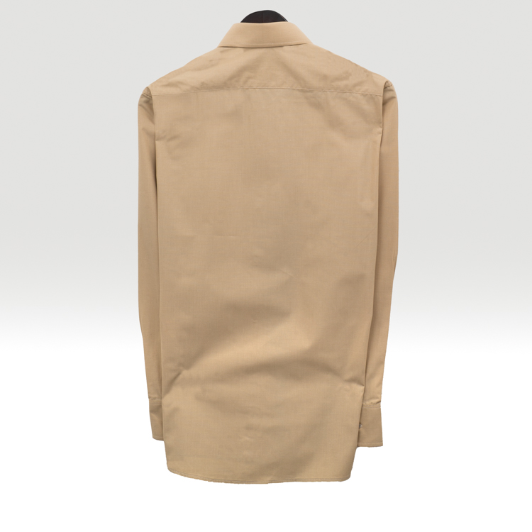 camisa beige estructura labrada marca smart slim 152585 BEIGE 4