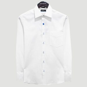 camisa blanca estructura labrada marca colletti cl sico 146325 248039 1