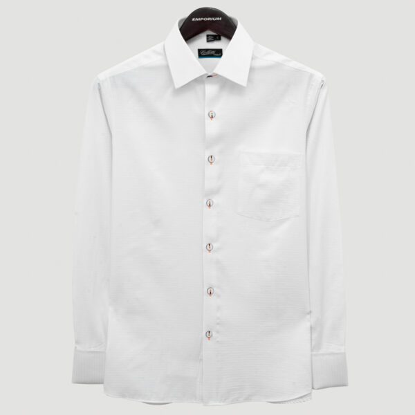 camisa blanca estructura labrada marca colletti cl sico 150974 280918 1