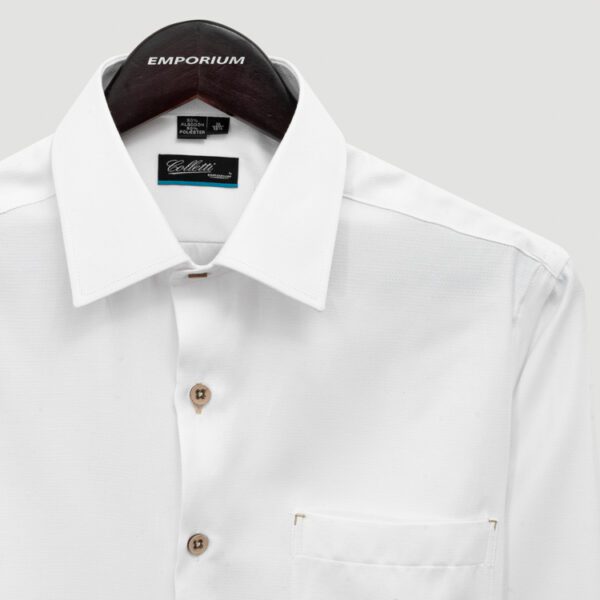 camisa blanca estructura labrada marca colletti cl sico 150984 280917 2