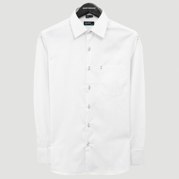 camisa blanca estructura labrada marca colletti cl sico 151091 BLANCO 1