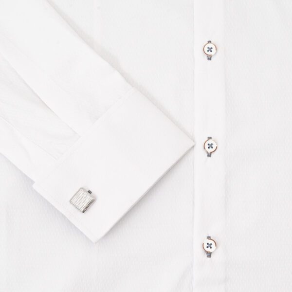 camisa blanca estructura labrada marca colletti cl sico 151091 BLANCO 4