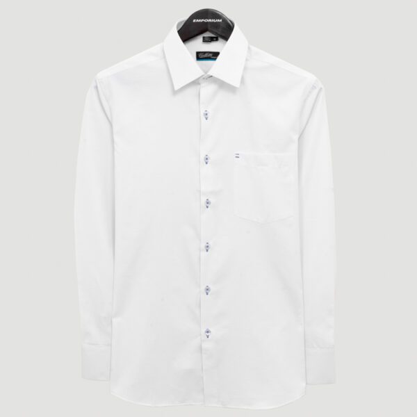 camisa blanca estructura labrada marca colletti cl sico 151100 306008 1