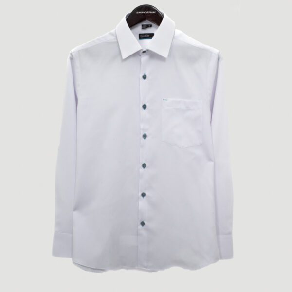 camisa blanca estructura labrada marca colletti cl sico 151109 306007 1