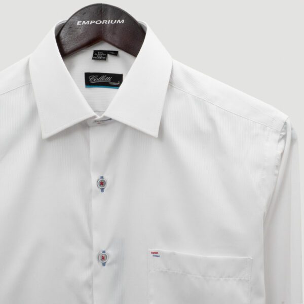 camisa blanca estructura labrada marca colletti cl sico 151163 318938 2