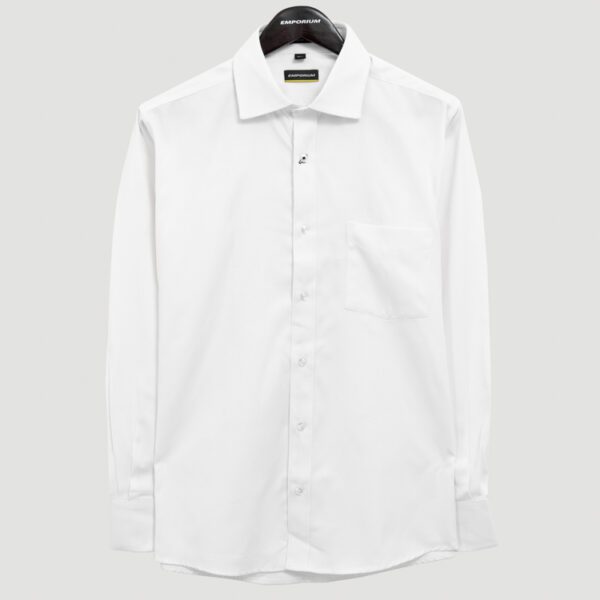 camisa blanca estructura labrada marca emporium slim 149213 253049 1