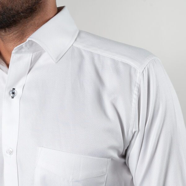 camisa blanca estructura labrada marca smart slim 150480 270522 2
