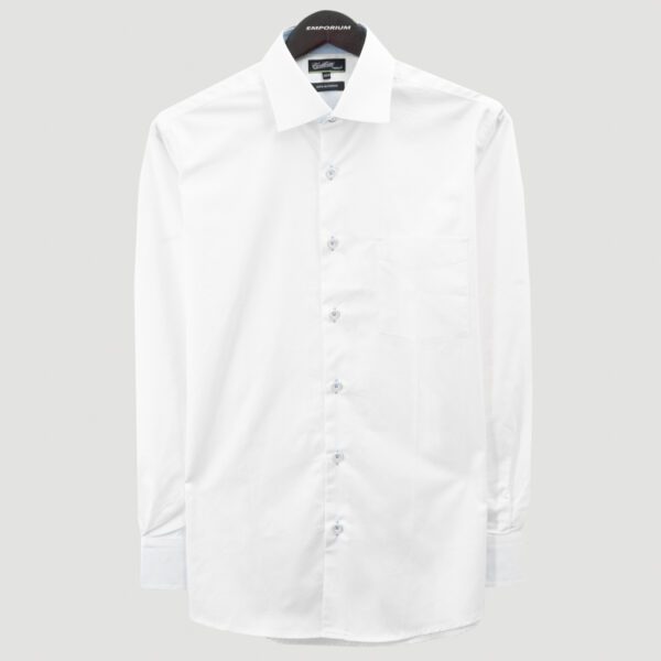 camisa blanca estructura plana marca colletti slim 152476 304802 1