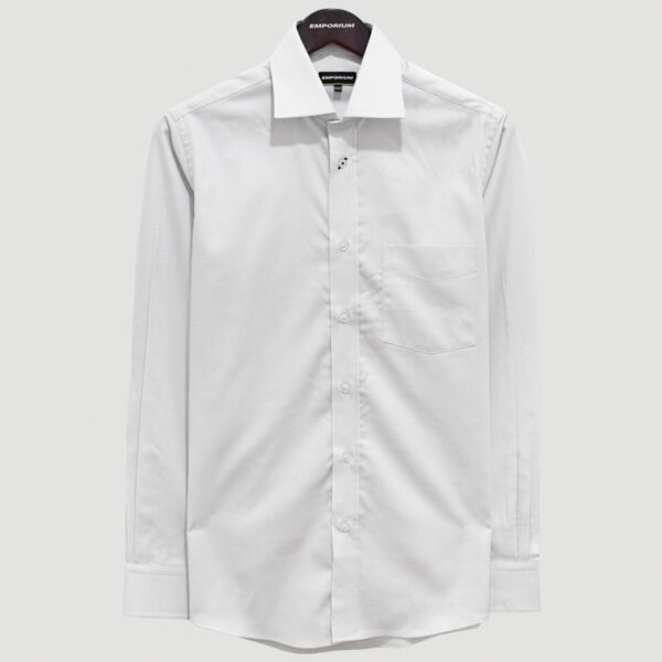 camisa blanca estructura plana marca emporium slim 141023 BLANCO 1