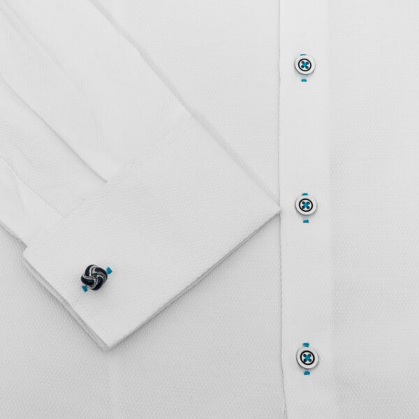 camisa blanco estructura labrada marca colletti cl sico 148736 BLANCO 4