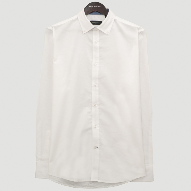 camisa blanco estructura plana marca carven slim 164069 377879