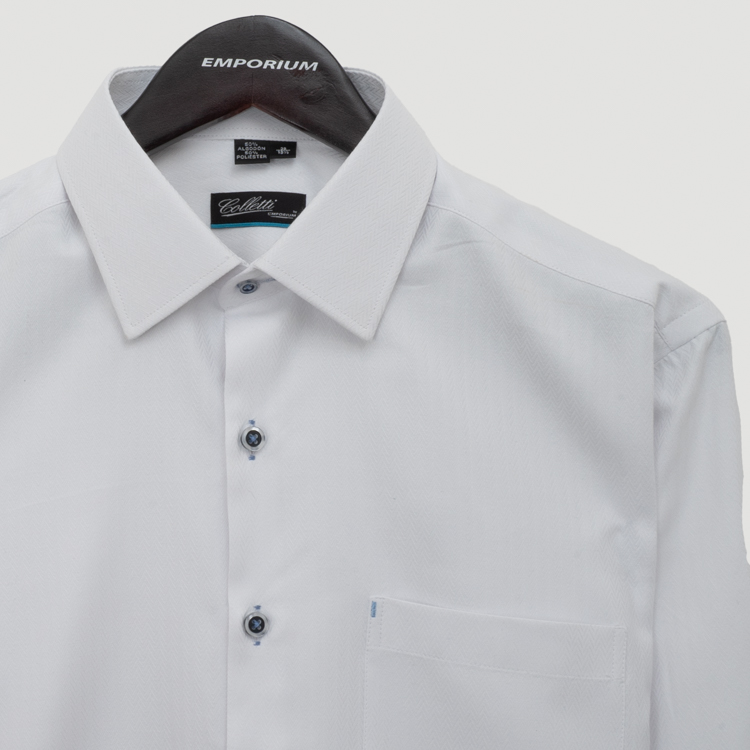 camisa blanco estructura plana marca colletti cl sico 151200 BLANCO 2