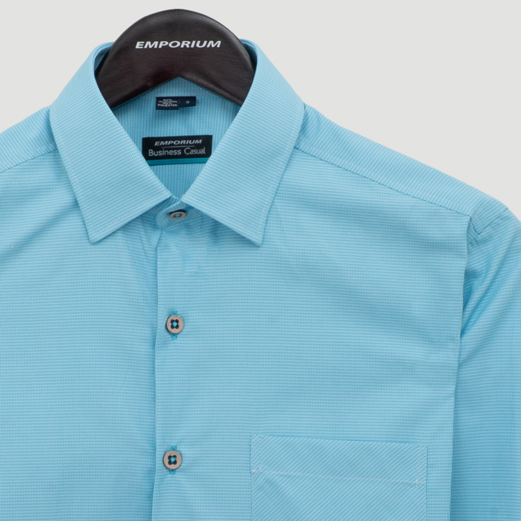 camisa casual aqua estructura plana marca business casual cl sico 155530 AQUA 2