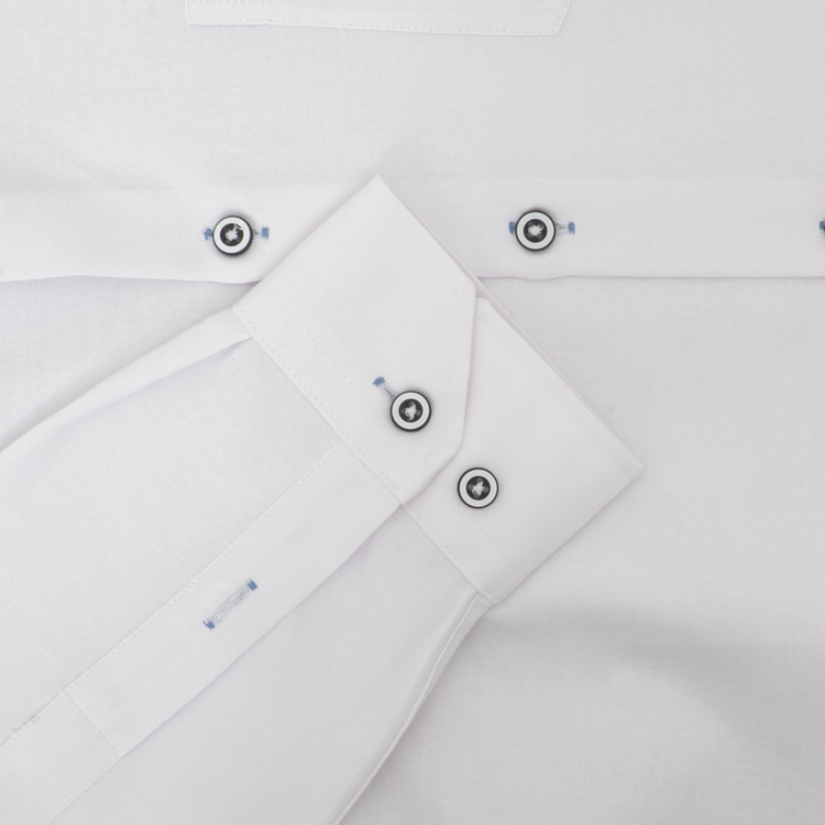 camisa casual blanco estructura plana marca business casual cl sico 155540 BLANCO 3