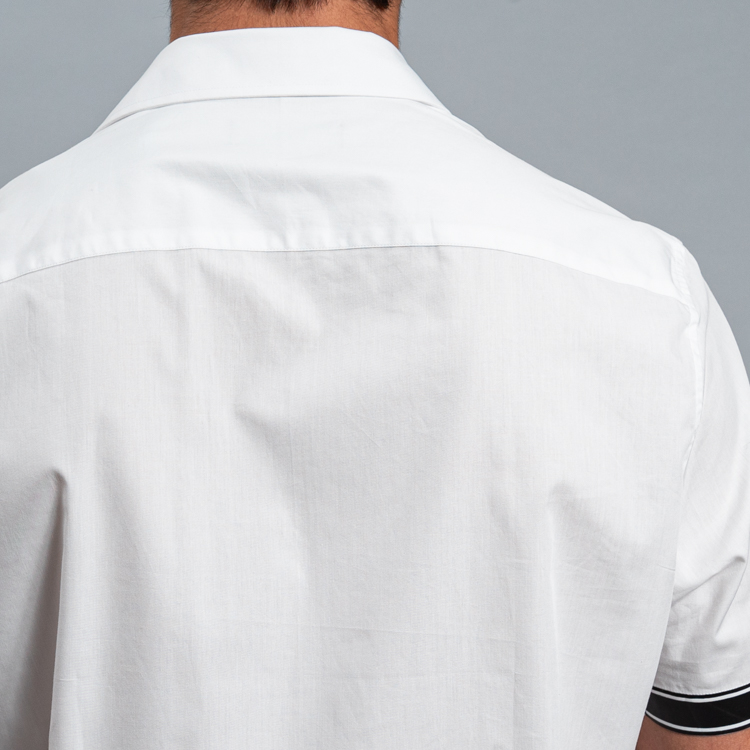 camisa casual blanco estructura plana marca carven slim 161518 BLANCO 3