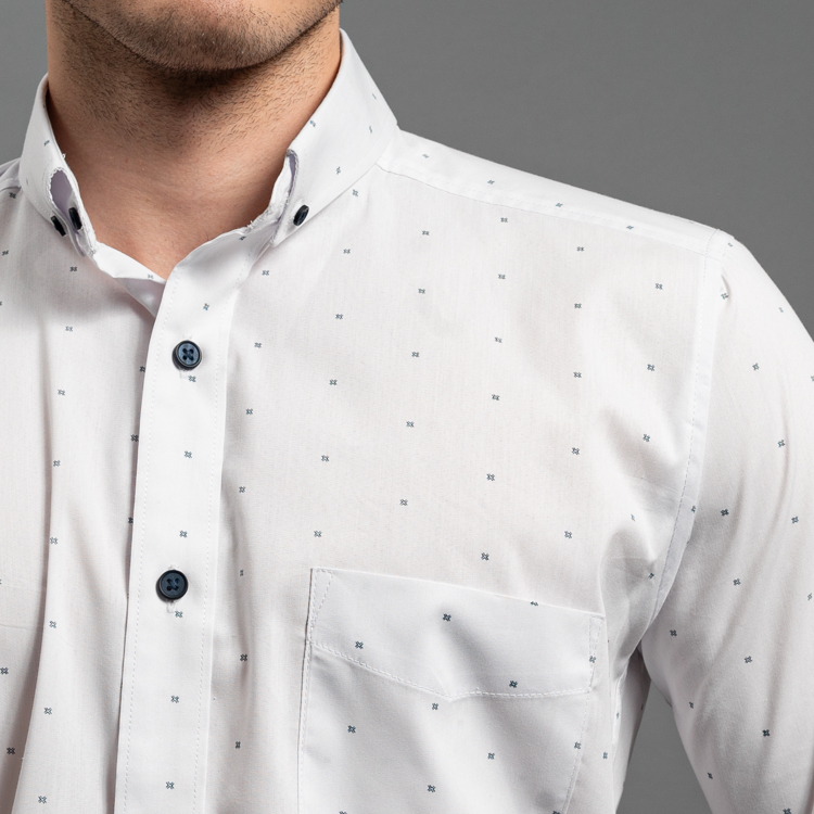 camisa casual blanco estructura plana marca emporium slim 157601 363761 2
