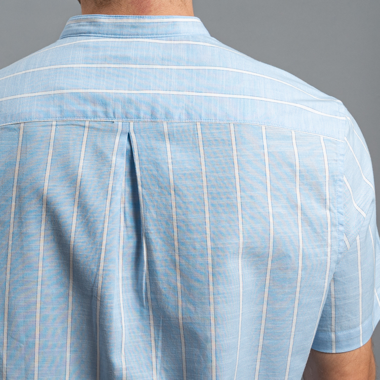 camisa casual celeste estructura plana marca carven slim 161517 CELESTE 3