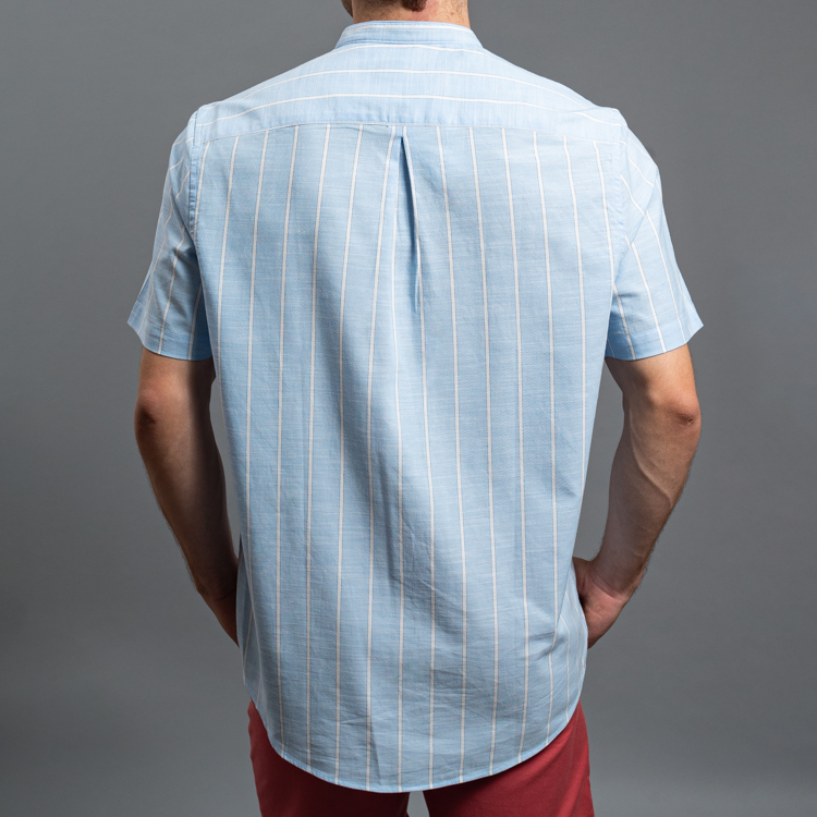 camisa casual celeste estructura plana marca carven slim 161517 CELESTE 4