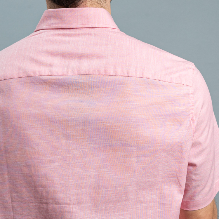 camisa casual rosa estructura plana marca carven slim 161519 ROSADO 3