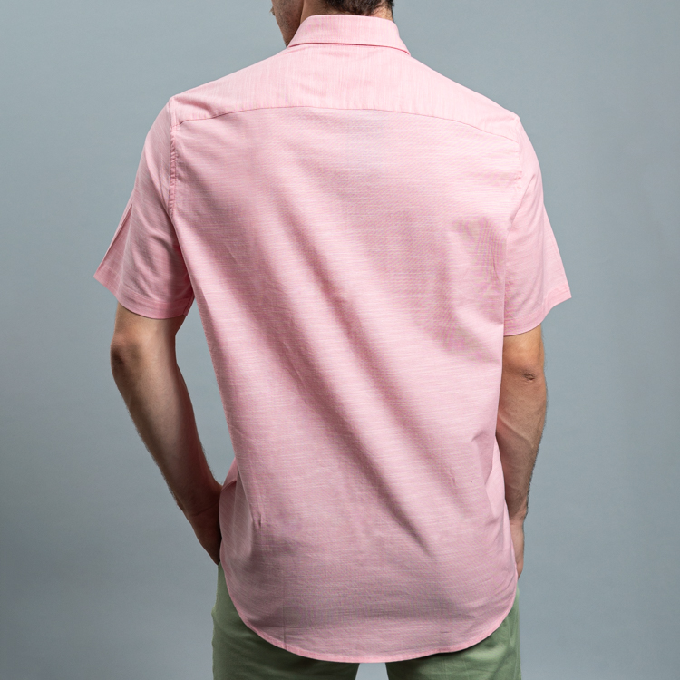 camisa casual rosa estructura plana marca carven slim 161519 ROSADO 4