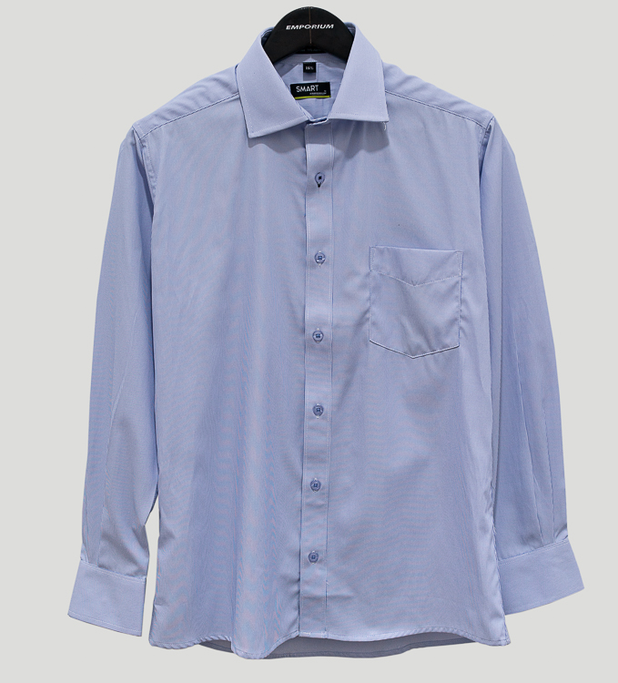 Camisa celeste con diseño líneas marca Smart slim | 125668