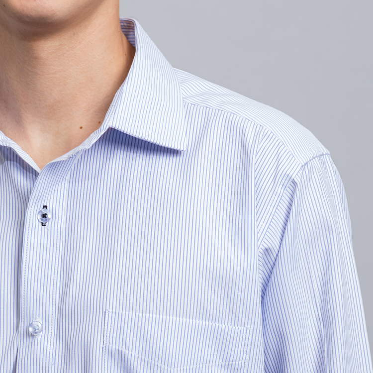 camisa celeste diseno de lineas marca smart slim 148260 CELESTE 2