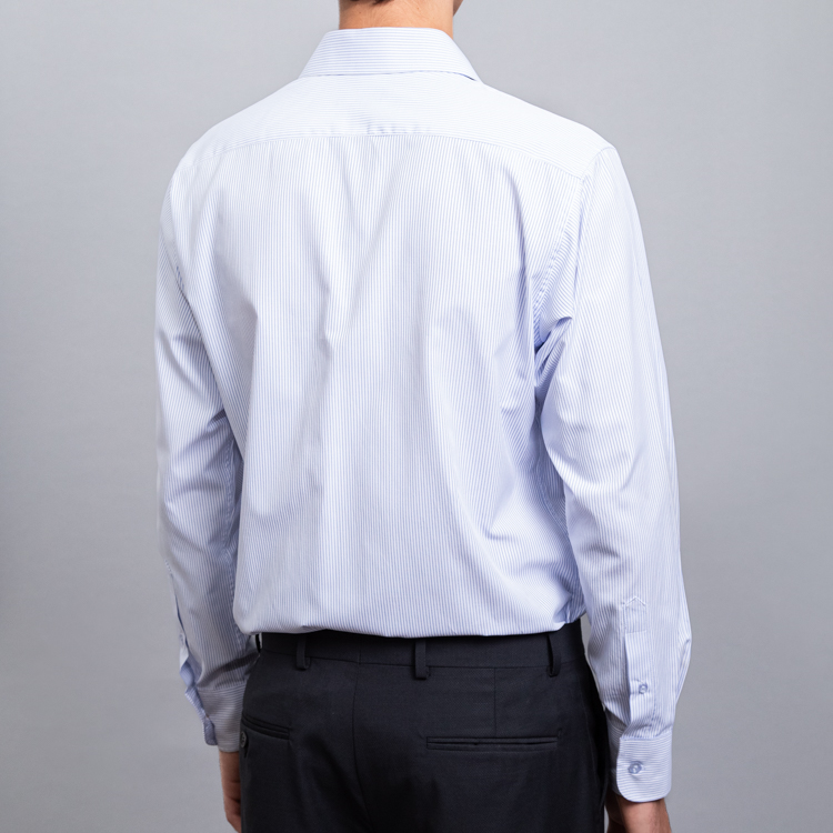 camisa celeste diseno de lineas marca smart slim 148260 CELESTE 3
