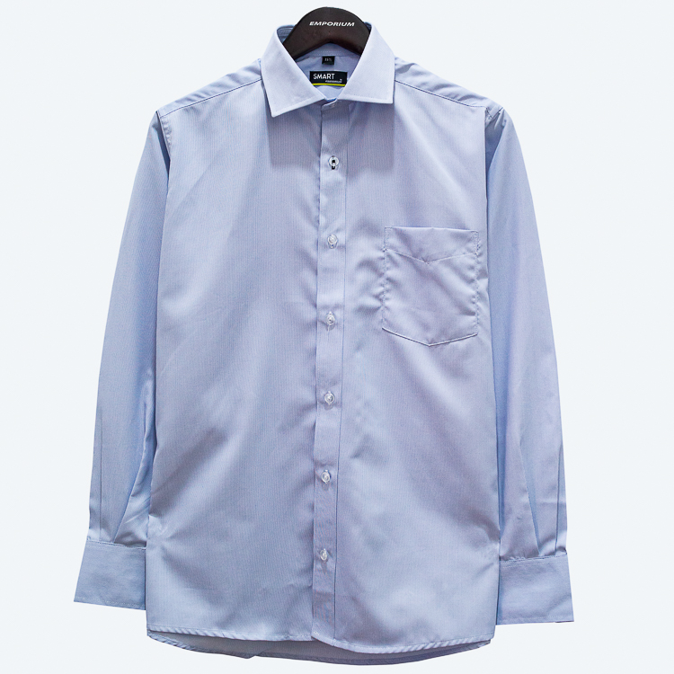Camisa celeste diseño plano marca Smart slim | 127707