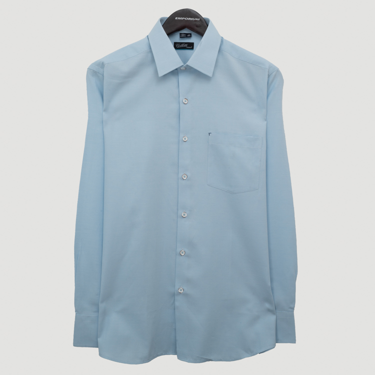 camisa celeste estructura labrada marca colletti cl sico 151218 CELESTE 1