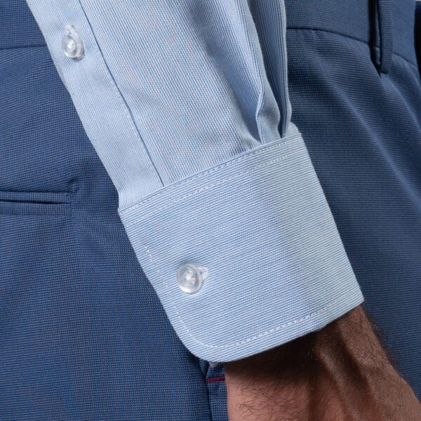 camisa celeste estructura labrada marca smart slim 121173 CELESTE 4