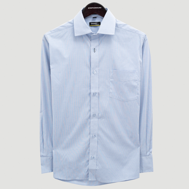 camisa celeste estructura plana marca smart slim 141171 CELESTE 1