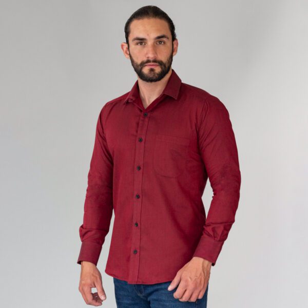 camisa corinto estructura plana lisa marca business casual slim 144162 CORINTO 1