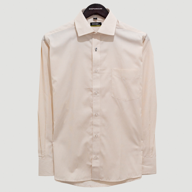 camisa crema estructura plana marca smart slim 141181 CREMA 1